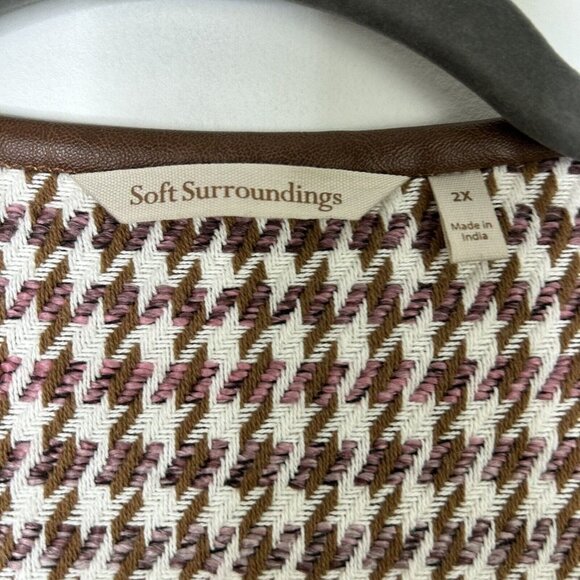 Soft Surroundings Houndstooth Jacket Size 2X - Picture 3 of 12